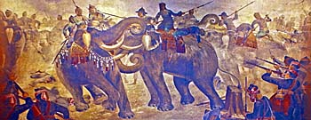 Elephant Fight in the Siamese Burmese Wars, Ayutthaya